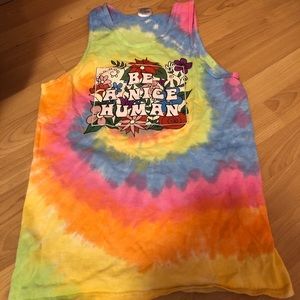 Tie dye sleeveless top